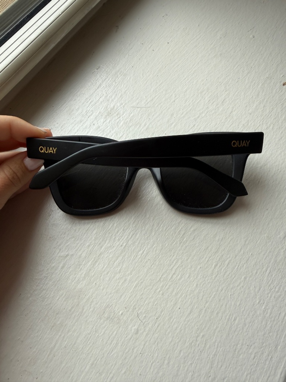 Quay Australia After Hours Matte Black Sunglasses Polarized - Picture 3 of 5